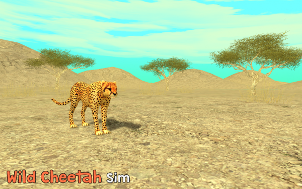 「Wild Cheetah Sim 3D」のスクリーンショット 1枚目