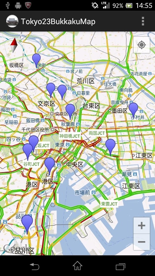 「東京23区仏閣マップ」のスクリーンショット 2枚目