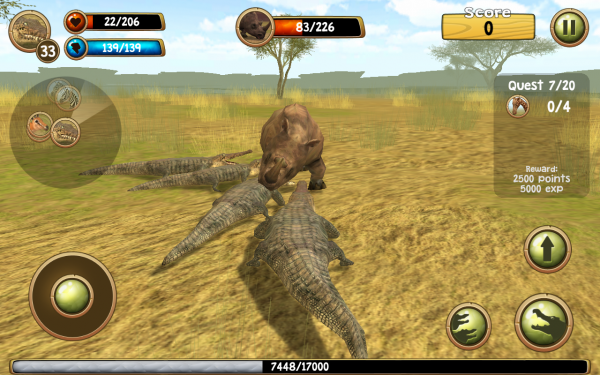 「Wild Crocodile Simulator 3D」のスクリーンショット 3枚目