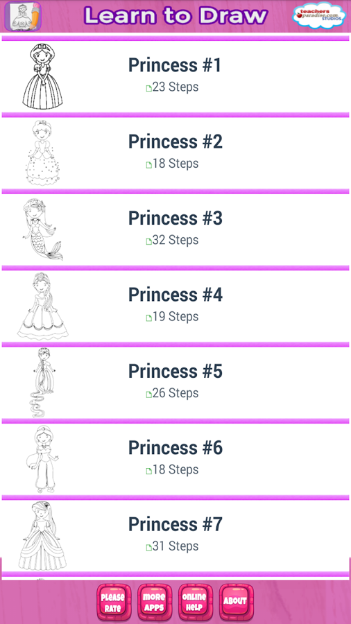 「How to Draw a Princess & Queen」のスクリーンショット 1枚目
