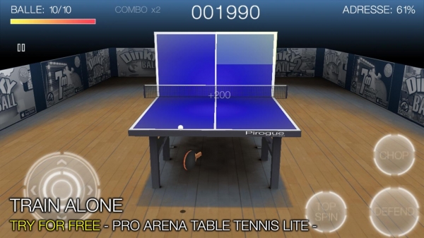 「Pro Arena Table Tennis LITE」のスクリーンショット 2枚目