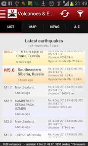 「火山＆地震」のスクリーンショット 2枚目