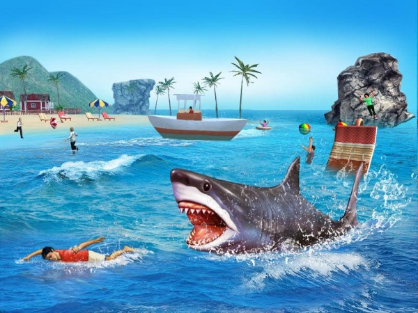 「Shark Simulator 3d Game」のスクリーンショット 2枚目