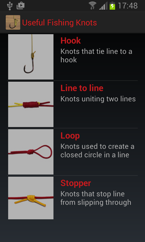 「Useful Fishing Knots Pro」のスクリーンショット 1枚目