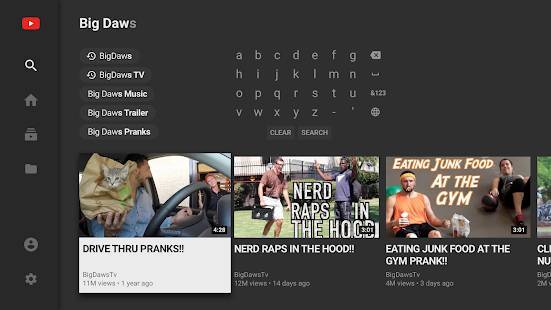 「YouTube for Android TV」のスクリーンショット 2枚目