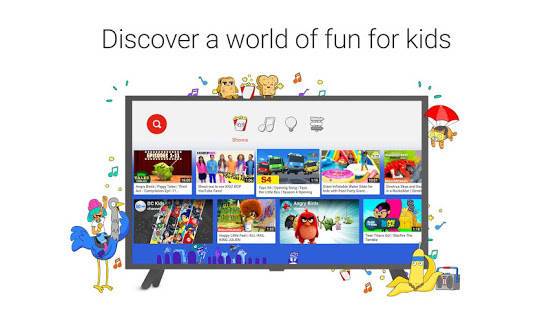 「YouTube Kids for Android TV」のスクリーンショット 1枚目
