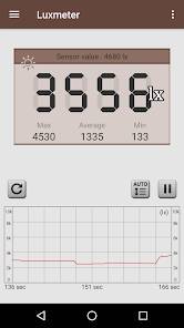 「照度計：Smart Luxmeter」のスクリーンショット 3枚目
