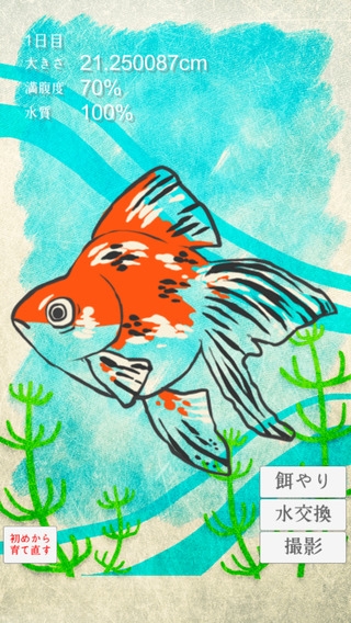 「金魚育成アプリ-簡単なお世話でキンギョを育てる癒しのゲーム」のスクリーンショット 3枚目