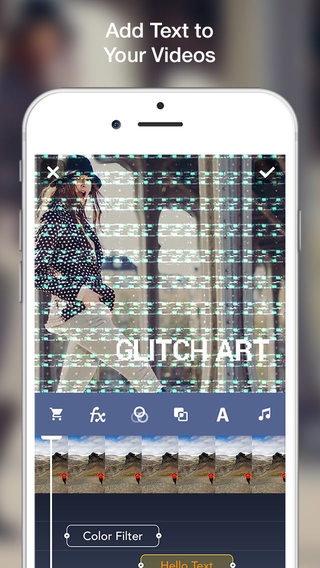 「Glitch Art - Artistic Video Glitching Effects Editor for Instagram and Glitche」のスクリーンショット 1枚目