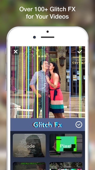 「Glitch Art - Artistic Video Glitching Effects Editor for Instagram and Glitche」のスクリーンショット 2枚目