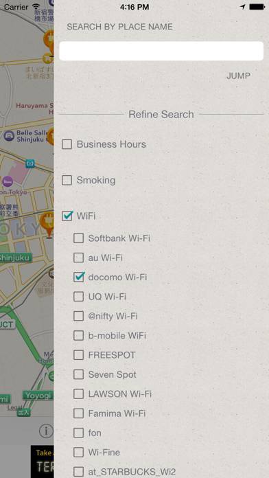 「モバイルレスキュー情報共有MAP - 無料wi-fiと充電用コンセント探しはおまかせ！」のスクリーンショット 2枚目
