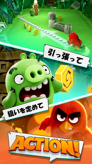 「Angry Birds Action!」のスクリーンショット 1枚目