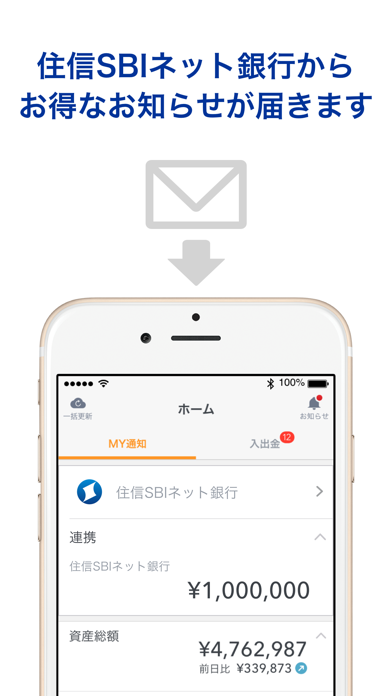 「マネーフォワード for 住信SBIネット銀行」のスクリーンショット 3枚目