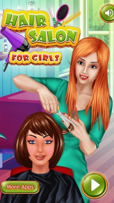 「美容師 女の子のためのゲーム ガールズ 美容院の女性」のスクリーンショット 1枚目