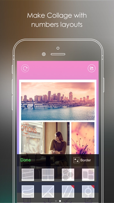 「GoPic - Collage Maker & Photo Editor & Nice Camera & Photo Layout for Instagram,Facebook and Snapchat」のスクリーンショット 2枚目