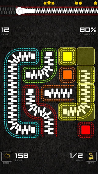 「ファスナーパズルゲーム - Zippers Lite」のスクリーンショット 2枚目