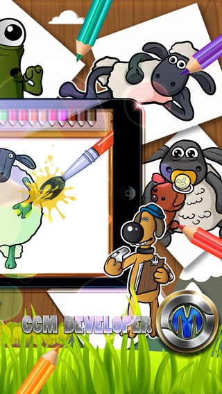 「Drawing Desk Draw and Paint Coloring Book - "Shaun The Sheep edition"」のスクリーンショット 2枚目