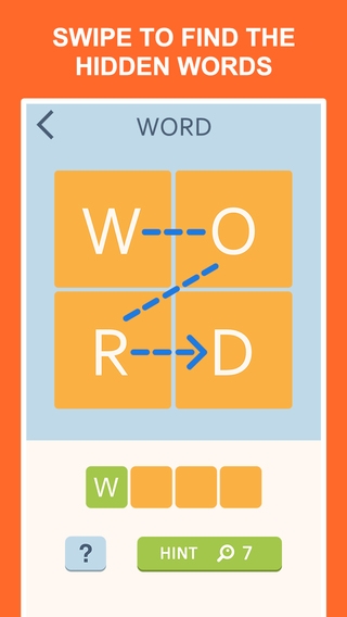 「Word One - A Word Search Game for Brain Exercise」のスクリーンショット 1枚目