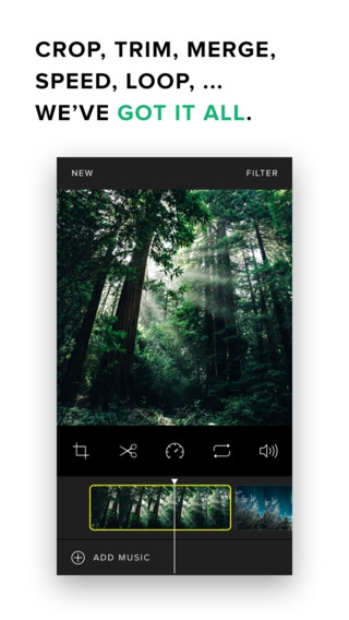 「Carve - Video Editor, Artistic Filters & Animated Photos」のスクリーンショット 2枚目