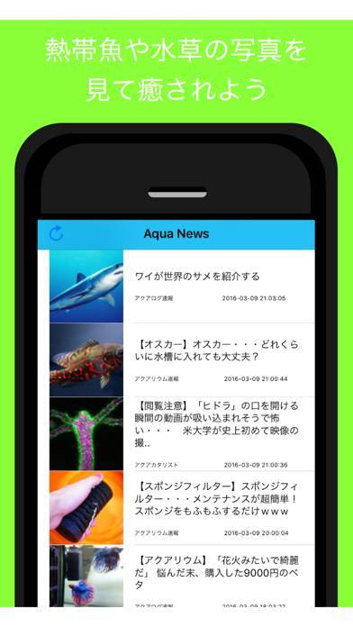 「Aqua News - アクアリウムの最新情報をまとめてお届け」のスクリーンショット 2枚目