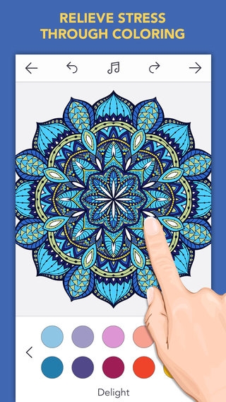 「Colory: Adult Coloring Book for Free」のスクリーンショット 3枚目