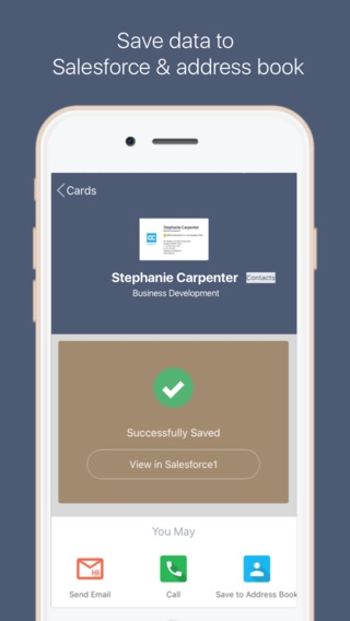 「CamCard for Salesforce – Scan business cards into Salesforce leads or contacts」のスクリーンショット 2枚目