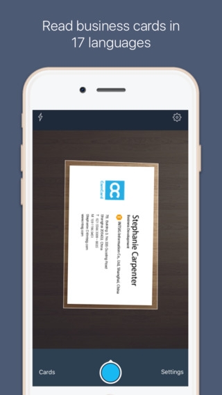 「CamCard for Salesforce – Scan business cards into Salesforce leads or contacts」のスクリーンショット 1枚目