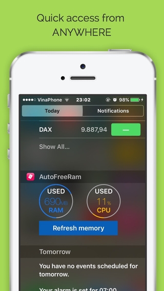 「AutoFreeRam: Memory manager & Free up RAM with 1-Click」のスクリーンショット 3枚目