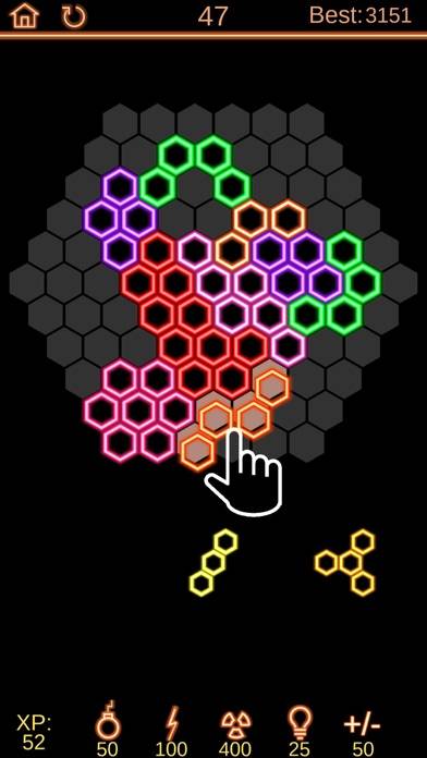 「Neon Poly - Hexa Puzzle Game」のスクリーンショット 1枚目