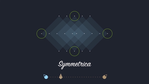 「Symmetrica - Minimalistic arcade game」のスクリーンショット 1枚目