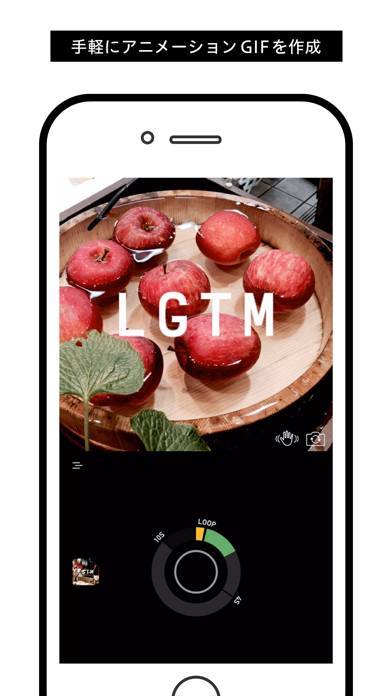 「LGTM Camera - アニメーション GIF カメラ」のスクリーンショット 2枚目