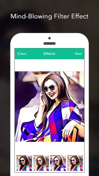 「Art Photo Editor - cool art effects and filters for prisma of snap for no crop for instagram」のスクリーンショット 1枚目
