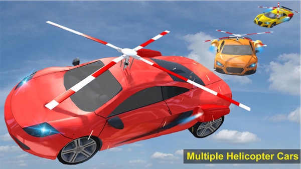 「フライングヘリコプターカーシミュレーター - 未来オートパイロット車のフライトをお楽しみください」のスクリーンショット 1枚目