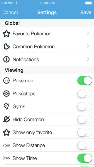 「Go Radar - Live Map for Pokémon GO」のスクリーンショット 3枚目