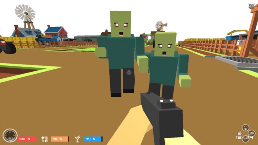 「Modern Pixel Zombies Sniper Gun War Free Games」のスクリーンショット 2枚目