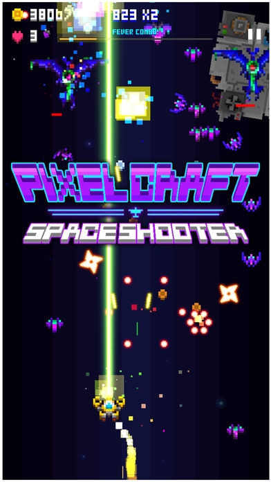 「Pixel Craft - Space Shooter」のスクリーンショット 1枚目