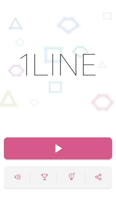 「1LINE one-stroke puzzle game」のスクリーンショット 1枚目