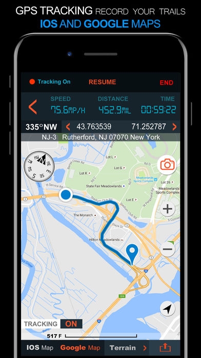 「Speedometer GPS -TM 2」のスクリーンショット 3枚目