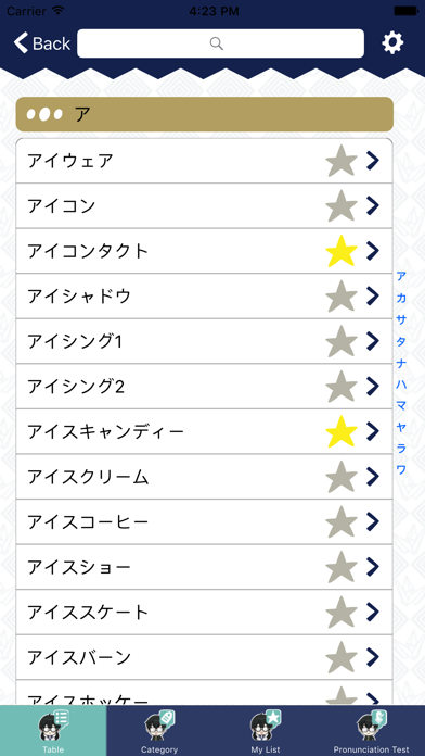 「Katakana Dictionary」のスクリーンショット 2枚目