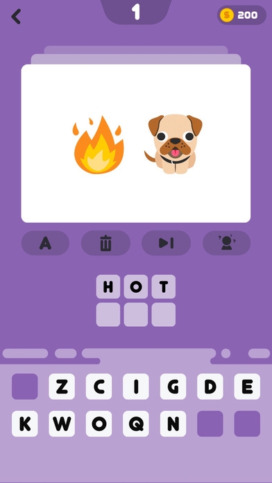 「Moji Trivia - Guess The Emoji Free Emoticon Game」のスクリーンショット 1枚目