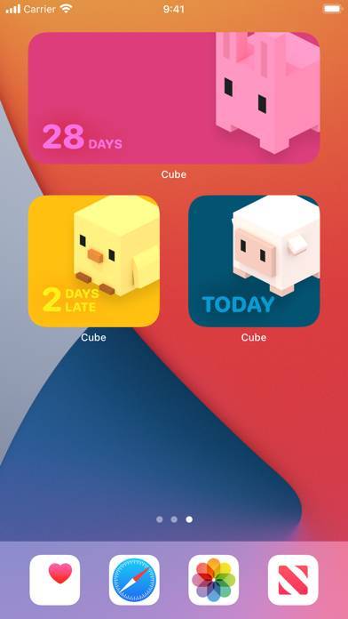 「Cube 生理日予測」のスクリーンショット 3枚目