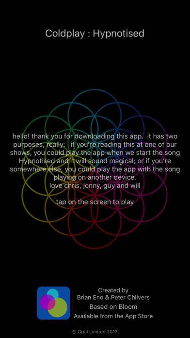 「Coldplay : Hypnotised」のスクリーンショット 1枚目