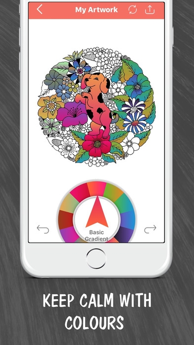 「Animals Coloring Book Art- Color Dogs, Cats, Horse」のスクリーンショット 1枚目
