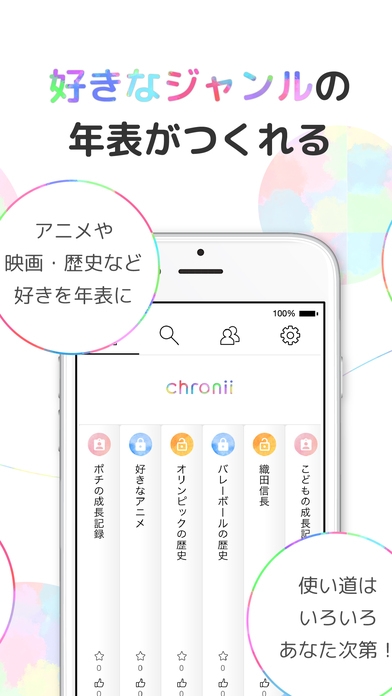 すぐわかる つながる年表作成アプリchronii クロニー Appliv