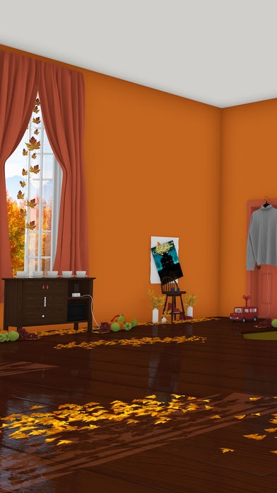 「脱出ゲーム Autumn 紅葉とキノコとリスの家」のスクリーンショット 1枚目