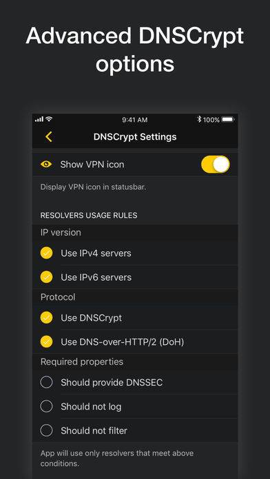「DNSCloak • DNSCrypt DoH client」のスクリーンショット 2枚目