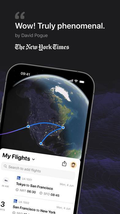 「Flighty – Live Flight Tracker」のスクリーンショット 2枚目