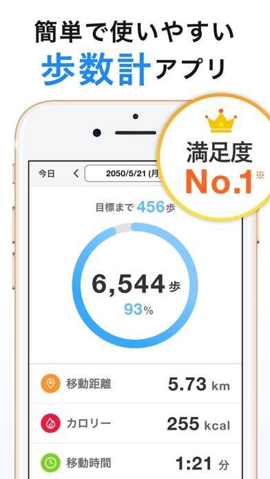 シンプル歩数計 おすすめ歩数計アプリ1万歩 ほすうけい のスクリーンショット 1枚目 Iphoneアプリ Appliv