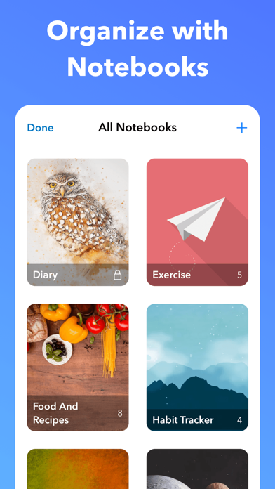「UpNote - notes, diary, journal」のスクリーンショット 3枚目