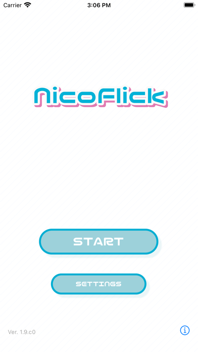 「NicoFlick - フリック入力リズムゲーム」のスクリーンショット 1枚目